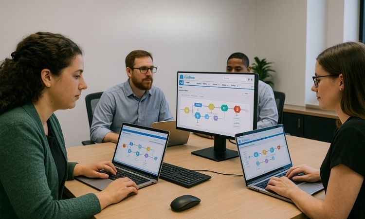 In-house Salesforce team managing CRM development and customization